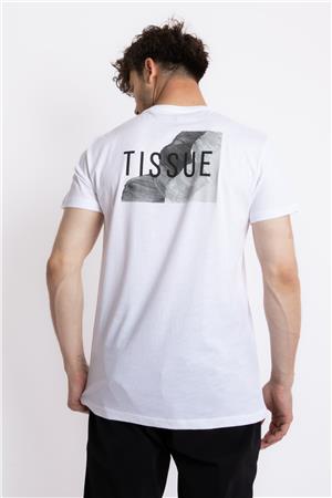 ADAM BOXES Baskılı O-Yaka T-shirt Tissue - Beyaz