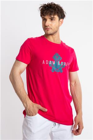 ADAM BOXES Baskılı O-Yaka T-shirt Anillo - Macenta