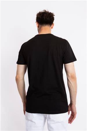 ADAM BOXES Baskılı O-Yaka T-shirt Anillo - Siyah (Göl Yeşili Baskılı)