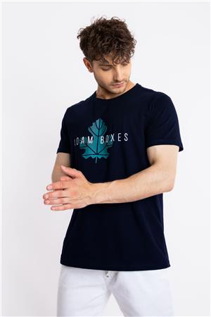 ADAM BOXES Baskılı O-Yaka T-shirt Anillo - Lacivert