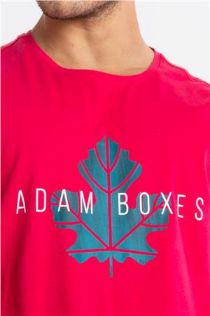 ADAM BOXES Baskılı O-Yaka T-shirt Anillo - Macenta