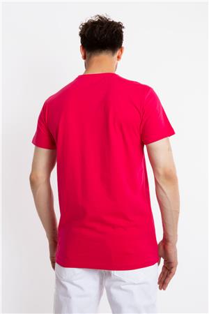 ADAM BOXES Baskılı O-Yaka T-shirt Apiso - Macenta
