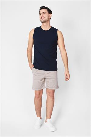 ADAM BOXES O-Yaka Kolsuz T-shirt Cuerposino - Lacivert