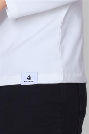 ADAM BOXES V Yaka Uzun Kollu T-shirt NP-Trelargo - Ekru