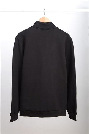 ADAM BOXES Dik Yaka Fermuarlı Sweatshirt N-Karianda - Siyah