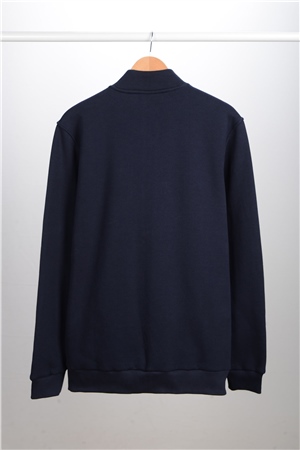 ADAM BOXES Dik Yaka Fermuarlı Sweatshirt N-Karianda - Lacivert