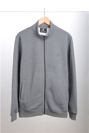 ADAM BOXES Dik Yaka Fermuarlı Sweatshirt N-Karianda - Antrasit