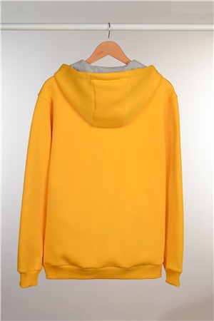 ADAM BOXES Fermuarlı Kapüşonlu Sweatshirt N-Halicarna - Sarı