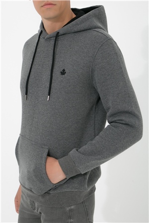 ADAM BOXES Kapüşonlu Sweatshirt N-Siangela - Antrasit