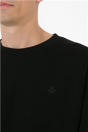 ADAM BOXES Oversize O-Yaka Sweatshirt N-Alinda - Siyah