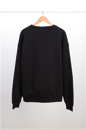 ADAM BOXES Oversize O-Yaka Sweatshirt N-Alinda - Siyah