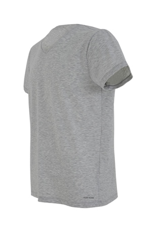 ADAM BOXES V Yaka T-shirt N-Simplo - Açık Gri