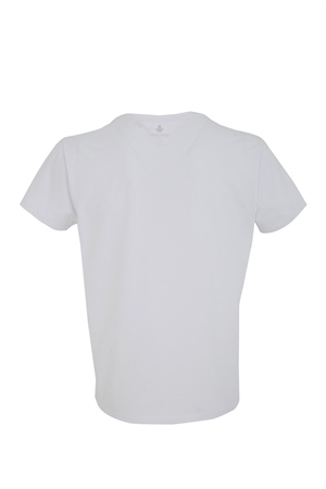 ADAM BOXES V Yaka T-shirt N-Simplo - Beyaz