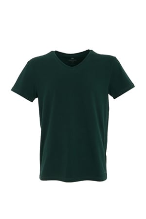 ADAM BOXESV Yaka T-shirt Simplo - Koyu Yeşil