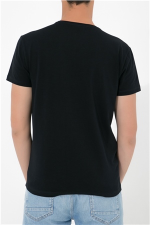 ADAM BOXES V Yaka T-shirt N-Simplo - Lacivert