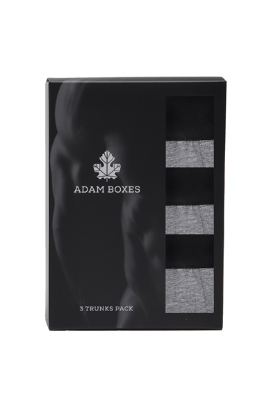ADAM BOXES Boxer Trunk Neo-Cosy 
3lü Paket - Antrasit