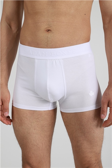 ADAM BOXES Boxer Trunk Neo-Cosy 
3lü Paket - Beyaz