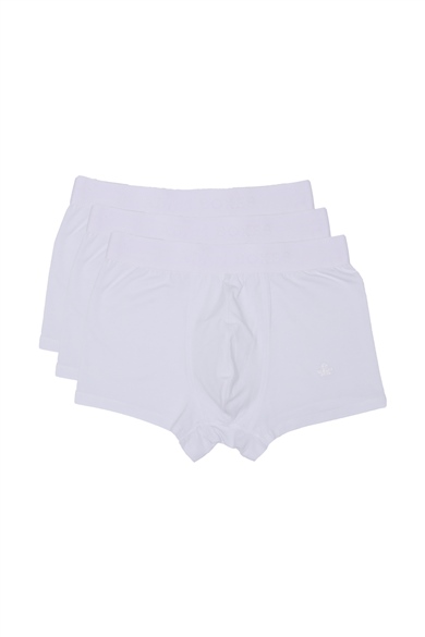 ADAM BOXES Boxer Trunk Neo-Cosy 
3lü Paket - Beyaz