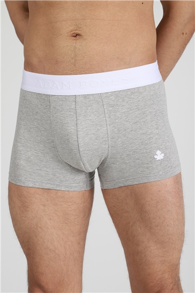 ADAM BOXES Boxer Trunk Neo-Cosy 
3lü Paket - Gri, Antrasit, Gri Çizgili