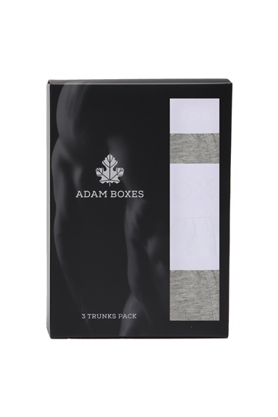 ADAM BOXES Boxer Trunk Neo-Cosy 
3lü Paket - Gri, Beyaz