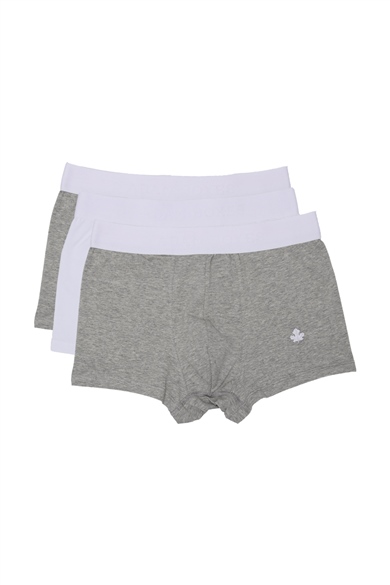 ADAM BOXES Boxer Trunk Neo-Cosy 
3lü Paket - Gri, Beyaz