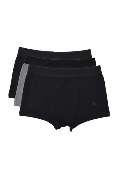 ADAM BOXES Boxer Trunk Neo-Cosy 
3lü Paket - Siyah, Antrasit