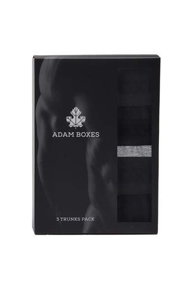 ADAM BOXES Boxer Trunk Neo-Cosy 
3lü Paket - Siyah, Antrasit