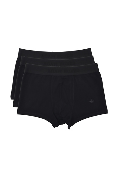 ADAM BOXES Boxer Trunk Neo-Cosy 
3lü Paket - Siyah