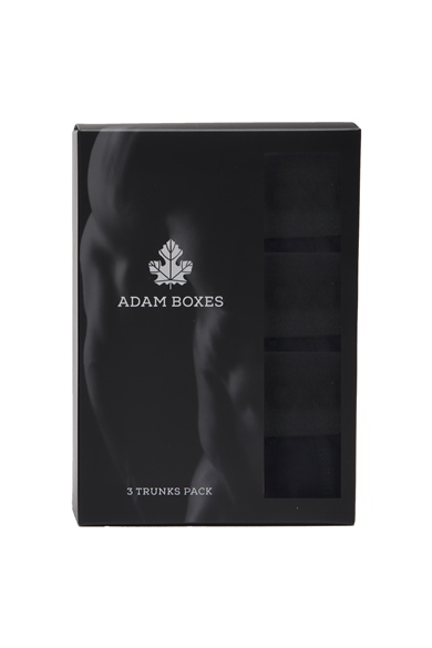 ADAM BOXES Boxer Trunk Neo-Cosy 
3lü Paket - Siyah