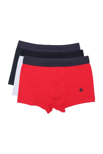 ADAM BOXES Boxer Trunk Neo-Gracia 
3lü Paket - Beyaz, Lacivert, Kırmızı