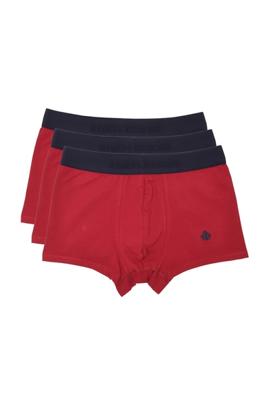 ADAM BOXES Boxer Trunk Neo-Gracia 
3lü Paket - Bordo
