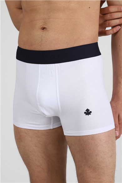 ADAM BOXES Boxer Trunk Neo-Gracia 
3lü Paket - Koyu Yeşil, Beyaz
