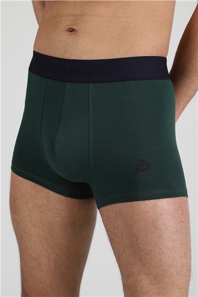 ADAM BOXES Boxer Trunk Neo-Gracia 
3lü Paket - Koyu Yeşil