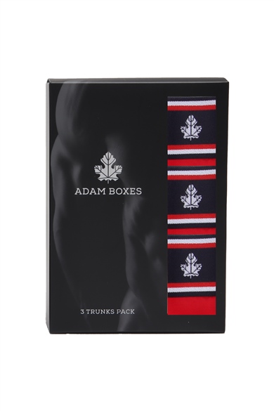 ADAM BOXES Boxer Trunk Neo-Maritime 
3lü Paket - Kırmızı