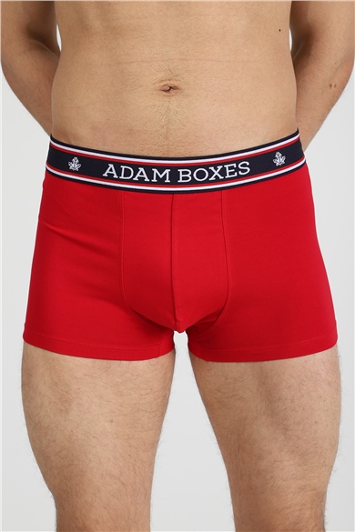 ADAM BOXES Boxer Trunk Neo-Maritime 
3lü Paket - Lacivert, Beyaz, Kırmızı