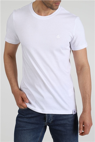 ADAM BOXES O Yaka T-shirt Neo-Premier - Beyaz