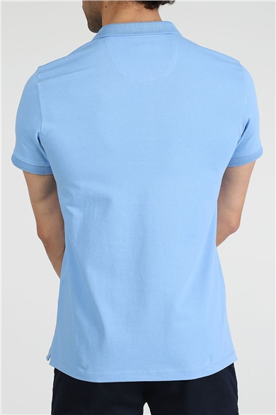 ADAM BOXES Polo Yaka T-shirt Neo-Essential - Açık Mavi