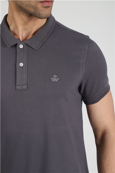 ADAM BOXES Polo Yaka T-shirt Neo-Essential - Antrasit