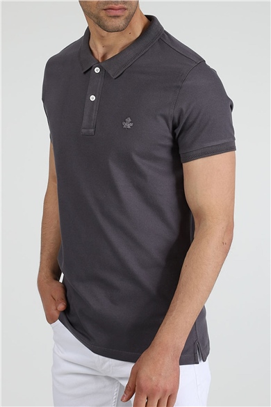 ADAM BOXES Polo Yaka T-shirt Neo-Essential - Antrasit