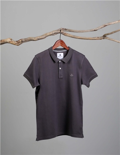 ADAM BOXES Polo Yaka T-shirt Neo-Essential - Antrasit