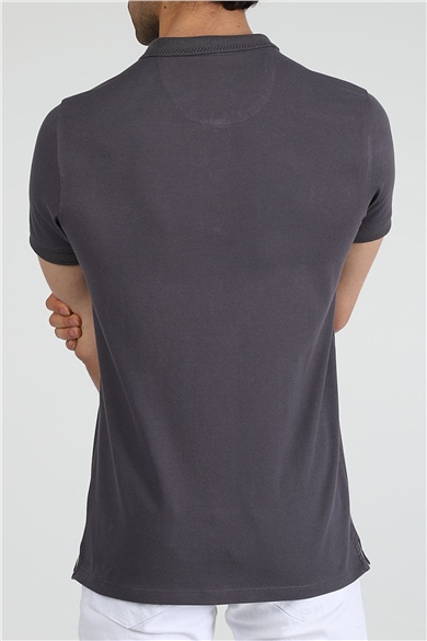 ADAM BOXES Polo Yaka T-shirt Neo-Essential - Antrasit