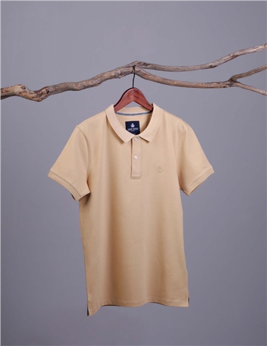ADAM BOXES Polo Yaka T-shirt Neo-Essential - Bej