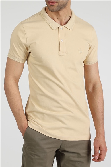ADAM BOXES Polo Yaka T-shirt Neo-Essential - Bej