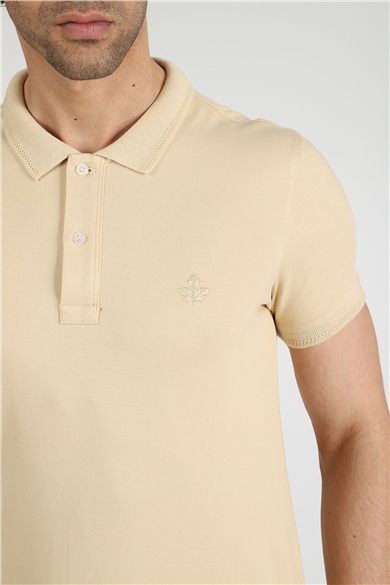 ADAM BOXES Polo Yaka T-shirt Neo-Essential - Bej