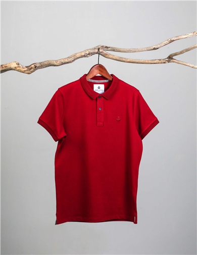 ADAM BOXES Polo Yaka T-shirt Neo-Essential - Bordo