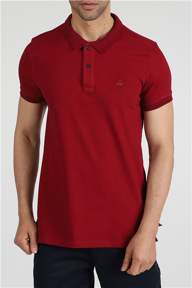 ADAM BOXES Polo Yaka T-shirt Neo-Essential - Bordo