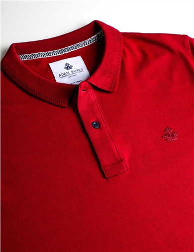 ADAM BOXES Polo Yaka T-shirt Neo-Essential - Bordo