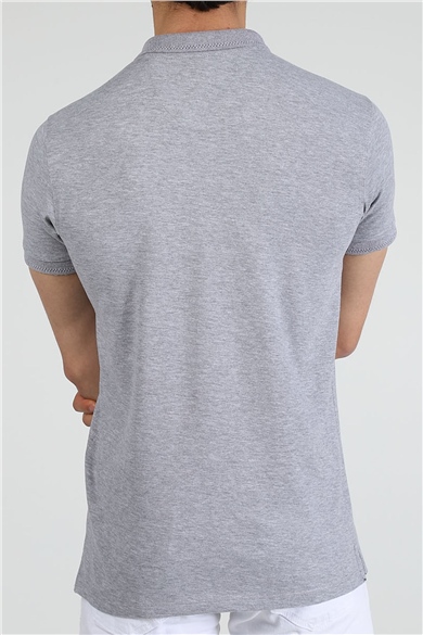 ADAM BOXES Polo Yaka T-shirt Neo-Essential - Gri