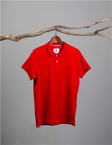 ADAM BOXES Polo Yaka T-shirt Neo-Essential - Kırmızı