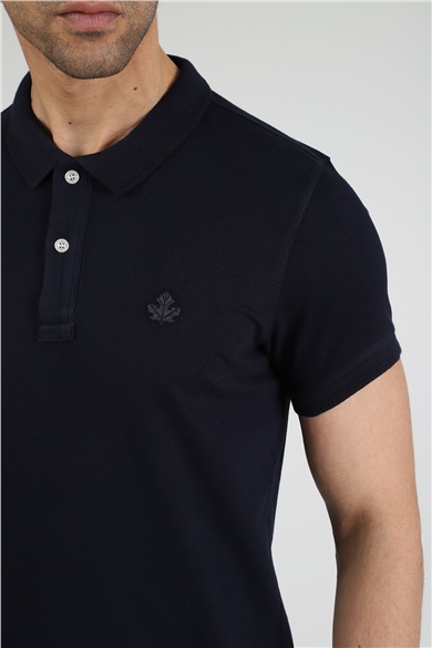 ADAM BOXES Polo Yaka T-shirt Neo-Essential - Lacivert